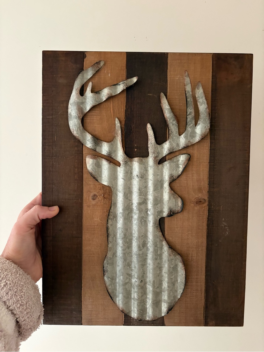 Rustic white tail deer/Buck wall decor